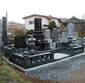 和型洋型墓石施工例038