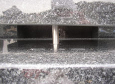 ⑪石塔、ステンレス芯棒設置