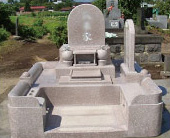 和型洋型墓石施工例002