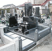 和型洋型墓石施工例036