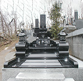 和型洋型墓石施工例050