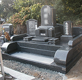 和型洋型墓石施工例052