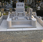 和型洋型墓石施工例058