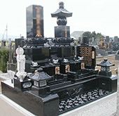 和型洋型墓石施工例061