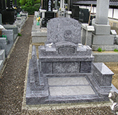 和型洋型墓石施工例062