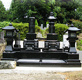 和型洋型墓石施工例067