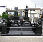 和型洋型墓石施工例070