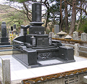和型洋型墓石施工例073