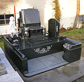 和型洋型墓石施工例080