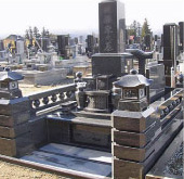 和型洋型墓石施工例095